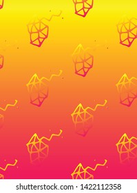 Minimal seamless pattern design. Colorful halftone gradients. Future geometric patterns. Vector template brochures, flyers, presentations, or pattern of product. - Vektor, EPS 10