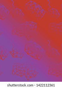 Minimal seamless pattern design. Colorful halftone gradients. Future geometric patterns. Vector template brochures, flyers, presentations, or pattern of product. - Vektor, EPS 10