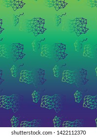 Minimal seamless pattern design. Colorful halftone gradients. Future geometric patterns. Vector template brochures, flyers, presentations, or pattern of product. - Vektor, EPS 10