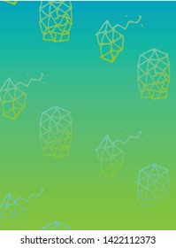 Minimal seamless pattern design. Colorful halftone gradients. Future geometric patterns. Vector template brochures, flyers, presentations, or pattern of product. - Vektor, EPS 10