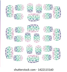 Minimal seamless pattern design. Colorful halftone gradients. Future geometric patterns. Vector template brochures, flyers, presentations, or pattern of product. - Vektor, EPS 10