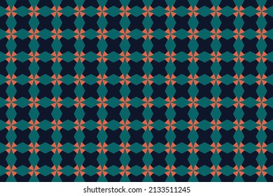Minimal seamless pattern with geometric leaves. Delicate and elegant floral trendy background. Great for organic and eco designs in earth color tones.
