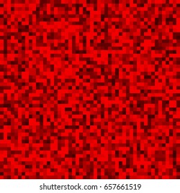 Minimal seamless pixelated mosaic pattern with random pixels. Repeatble low resolution, retro texture