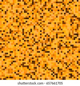 Minimal seamless pixelated mosaic pattern with random pixels. Repeatble low resolution, retro texture