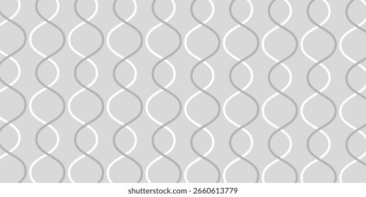 Minimal seamless wave pattern background, gray abstract curved lines, modern vector design