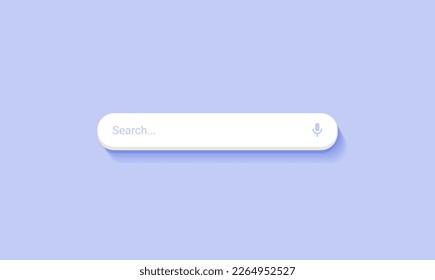 Minimal search bar on purple background