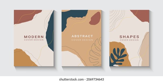 Minimal Set of abstract creative universal artistic templates. Can be used for cover, invitation, poster, card, flyer, banner, placard, brochure and etc.