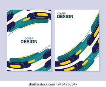 Minimal shape abstract cover design