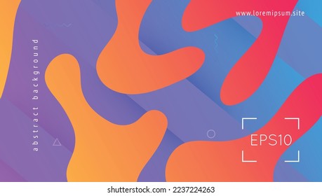 Minimal Shape. Digital Journal. Blue Plastic Design. Flow Dynamic Background. Tech Landing Page. Abstract Flyer. Graphic Paper. Commercial Composition. Lilac Minimal Shape