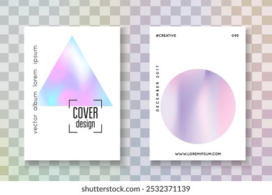 Minimal Shape. Digital Vector. Color Texture. Colorful Pearl Backdrop. Violet Hologram Label. Abstract Background. Modern Effect. Pink Minimal Shape