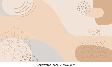 Minimal shape hand draw abstract background template elements modern.Applicable for flyer, brochures, posters and covers. Vector illustrations.