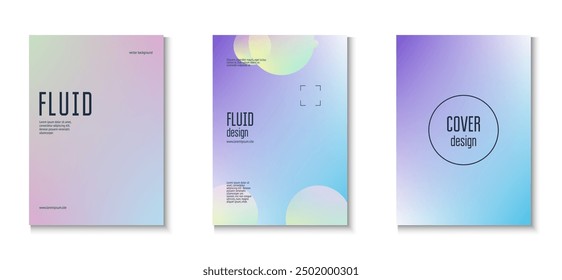 Minimal Shape. Multyplying Sphere Illustration. Blue Abstract Set. Creative Banner. Holographic Design. Triangle Poster. Fluorescent Hologram Poster. Violet Minimal Shape