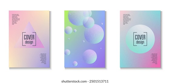 Minimal Shape. Pink Grain Gradient Set. Noise Abstract Design. Memphis Elements. Futuristic Modern Template. Vibrant Placard. Holographic Background. Blue Minimal Shape