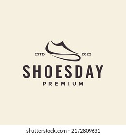 Minimal Shape Shoes Skate Logo Design Stock Vector (Royalty Free ...