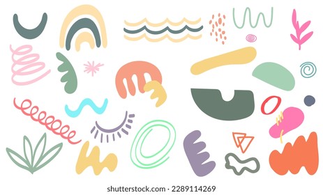 Minimal shape Used to decorate graphics online. isolated on white background ,Vector illustration EPS 10