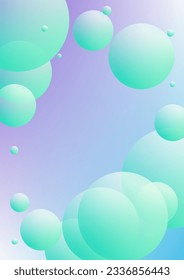 Minimal shapes cover with holographic fluid. Gradient shapes on vibrant background. Modern hipster template for presentation, banner, flyer, report, brochure. Minimal shapes cover in neon colors.