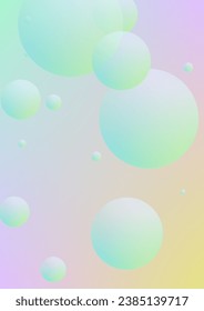 Minimal shapes cover with holographic fluid. Gradient shapes on vibrant background. Modern hipster template for presentation, banner, flyer, report, brochure. Minimal shapes cover in neon colors.