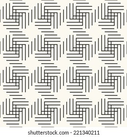 Minimal shapes geometric ornament. Seamless pattern. Vector.