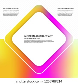 Minimal shapes holographic background, Vector Illustration
