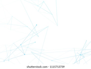 Minimal sharp angle connection lines modern background template. Vector illustration