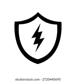 Minimal shield icon set for professional and commercial use.