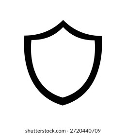 Minimal shield icon set for professional and commercial use.