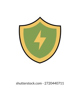 Minimal shield icon set for professional and commercial use.