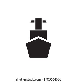 Minimal ship logo template vector icon design