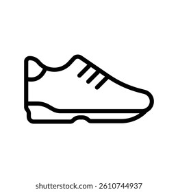 Minimal shoe icons in outlined style for fashion design