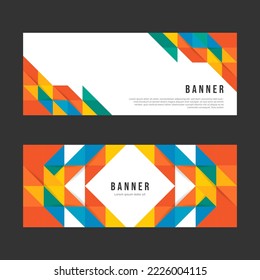 Minimal and simple banner design templates. - Vector.