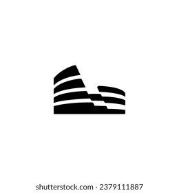 Minimal, simple Colosseum Logo icon vector illustration template