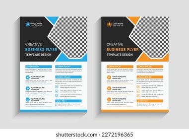 diseño de plantilla de folleto empresarial creativo y mínimo
