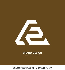 Minimal and simple Cz or Zc monogram logo with clean modern unique style for branding design.