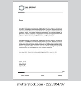 Minimal and simple design for letterhead