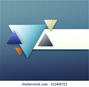 Minimal Simple Eps10 with 3D Effect for Your Title Text Box