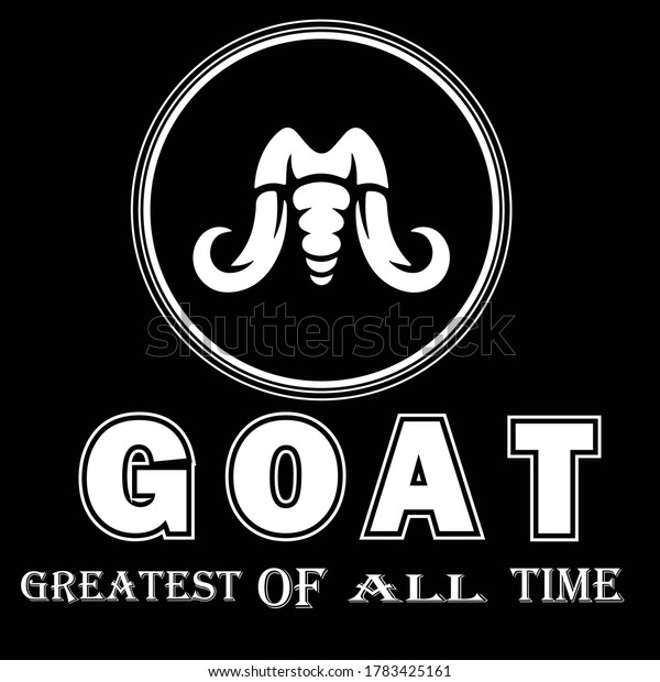Minimal Simple Initial Based Goat Greatest Stock Vector Royalty Free 1783425161