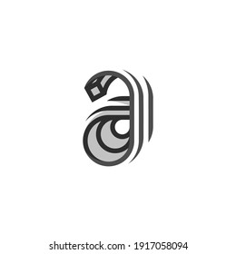 Minimal and simple a letter logo