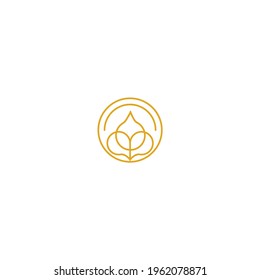 Minimal simple luxury flower leaf vector logo design jewelry spa herbal hotel boutique fashion business nature salon beauty