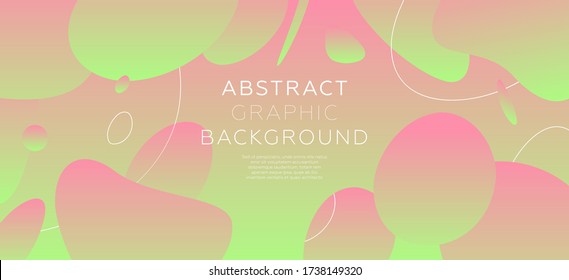 Minimal simple style geometric liquid flow background with abstract shapes composition. Eps10 vector