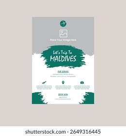 Minimal and Simple Travel Flyer Design