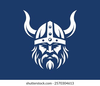 minimal simple viking logo vector