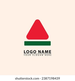 Minimal simple watermelon logo icon. watermelon logo graphic design vector illustration. Good for business, industry and food.