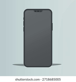 Minimal Smartphone Front Screen Mockup with Blank Display