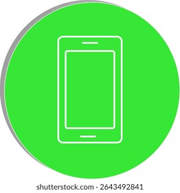 "Minimal smartphone icon symbolizing digital wellness, mindful tech use, and balanced screen time habits, transparent background."