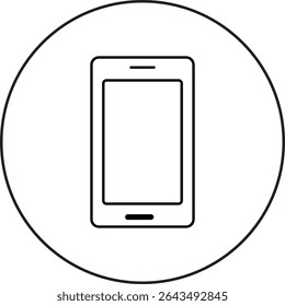 "Minimal smartphone icon symbolizing digital wellness, mindful tech use, and balanced screen time habits, transparent background."