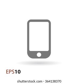 Minimal smartphone icon for web and mobile