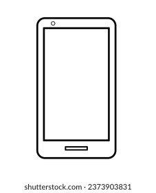 Minimal Smartphone-Modell mit Kamera und Touchscreen