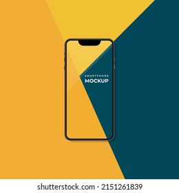 Minimal smartphone screen mockup template