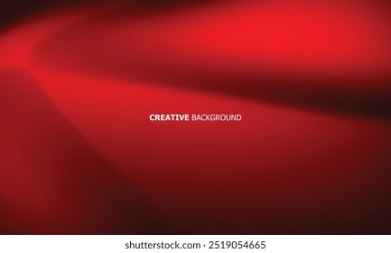 minimal smooth waves abstract red background with glowing line, 90s, 70s, 30s vector design. 