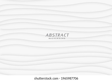 minimal smooth wavy lines white background